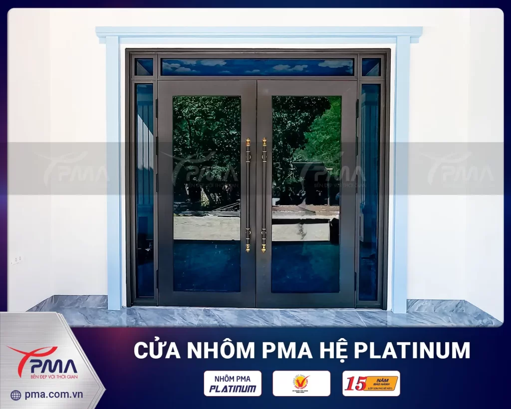 Cửa đi mở quay hệ Phào kép PMA Platinum