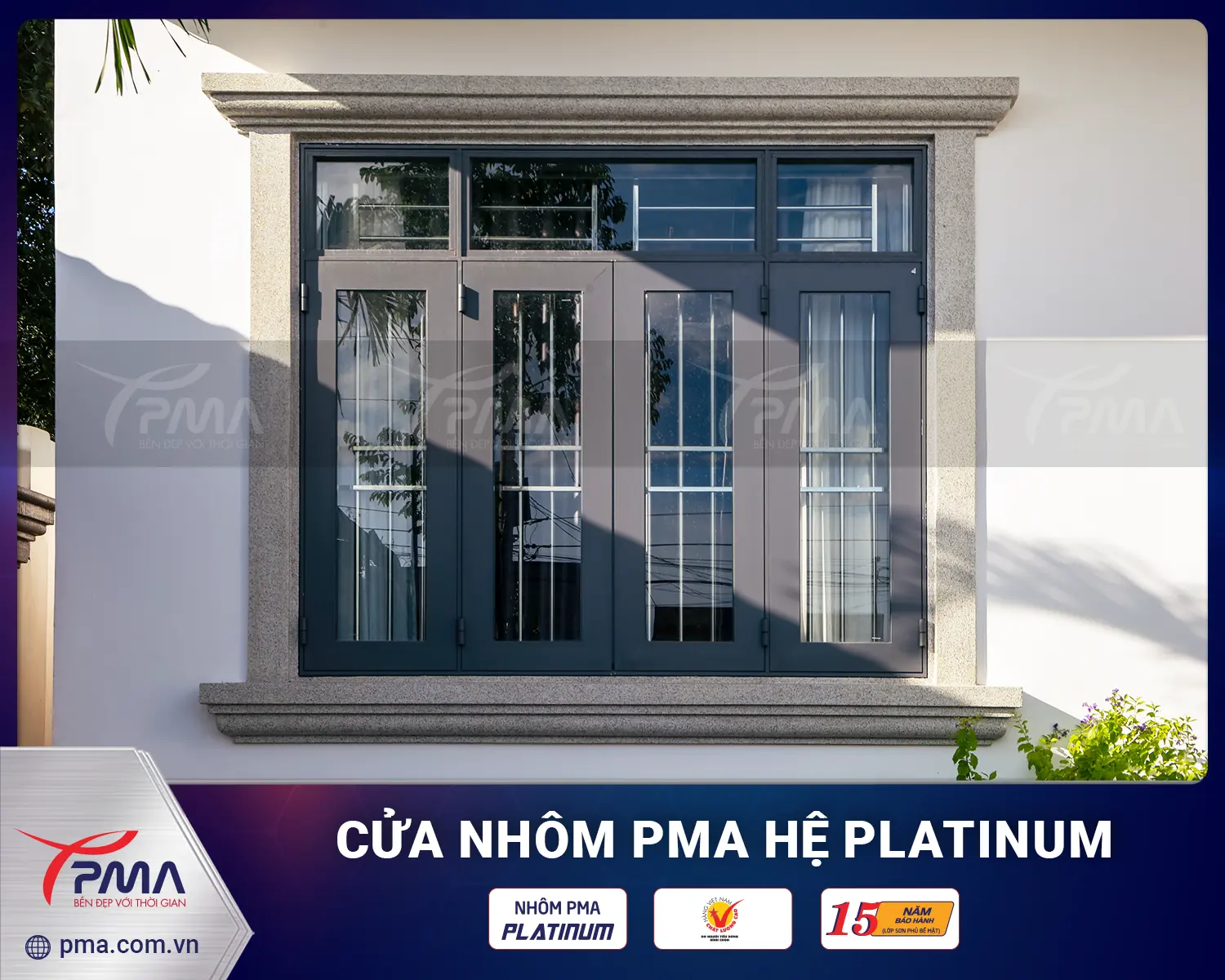 Cửa sổ mở quay PMA Platinum hệ XF