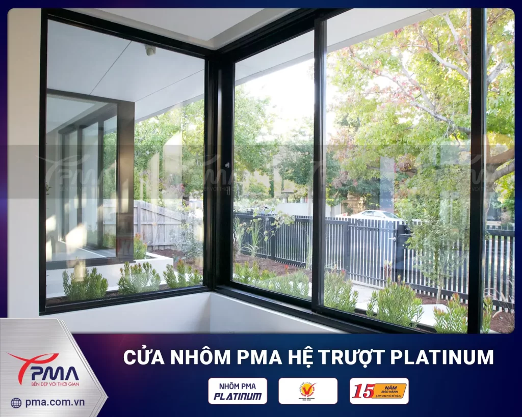 Cửa sổ mở trượt PMA hệ 55 Platinum