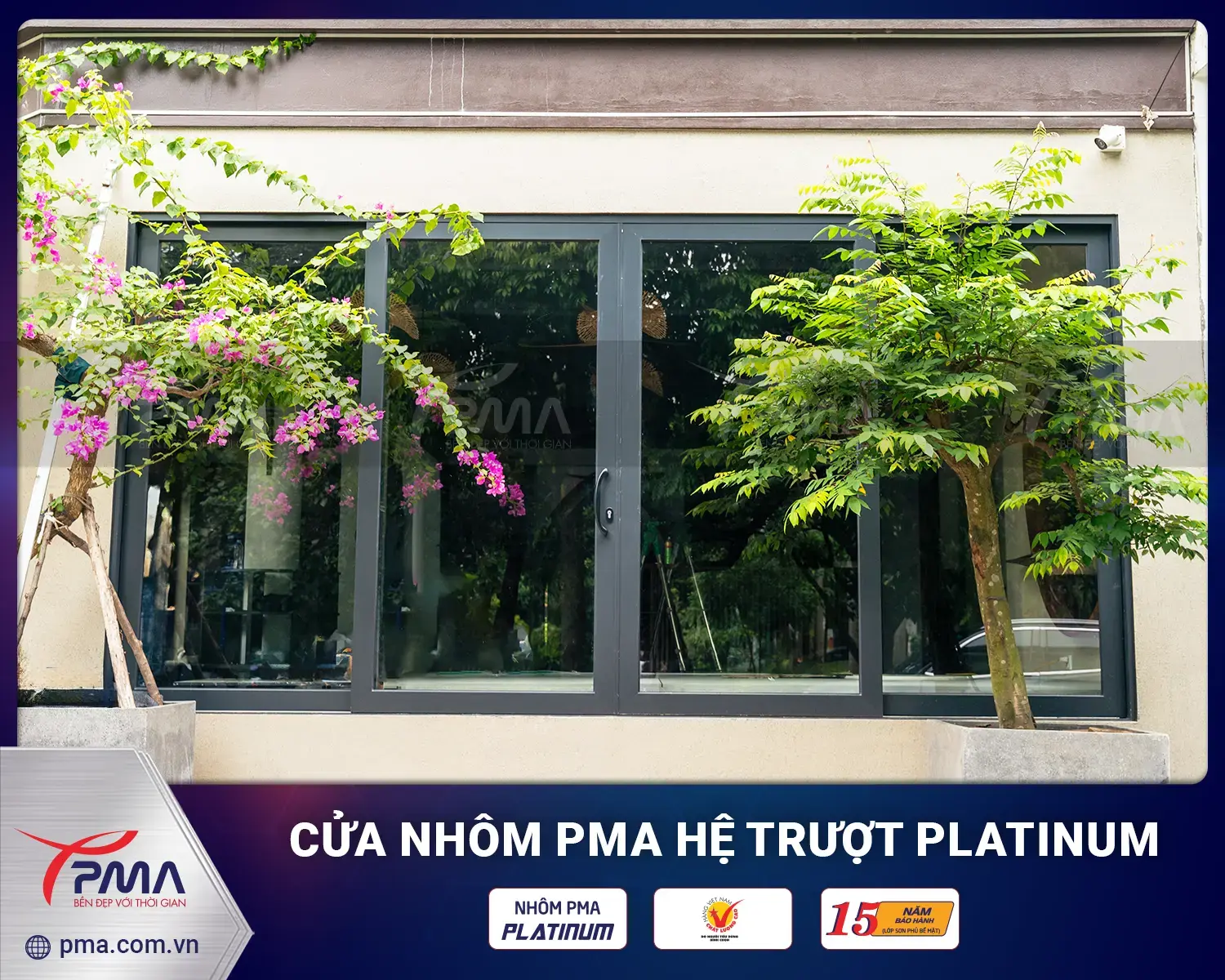 Cửa sổ mở trượt hệ 95 PMA Platinum