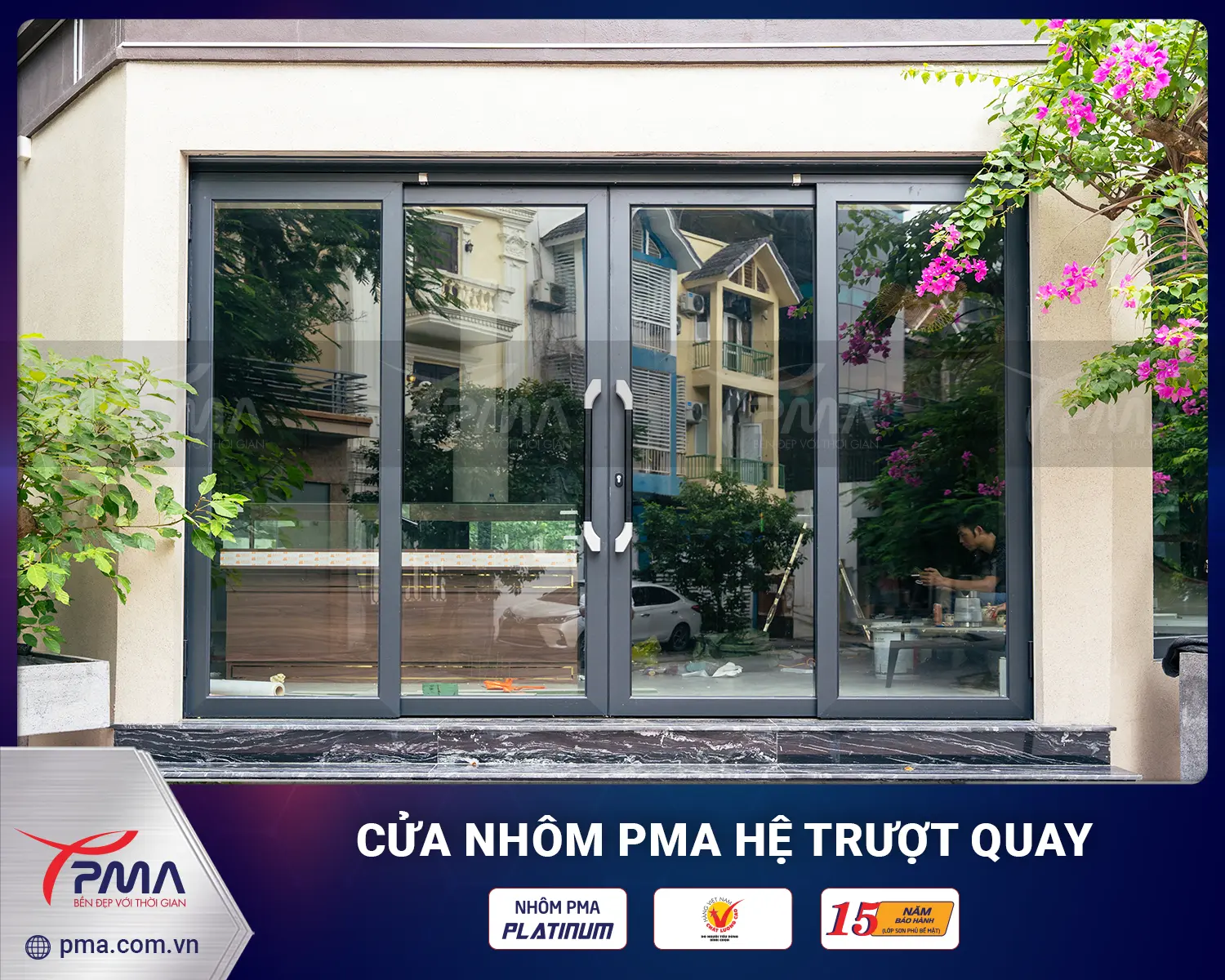 Cửa trượt quay PMA